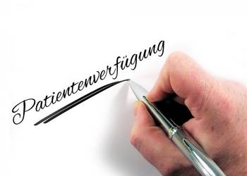 Schriftzug Patientenverfügung